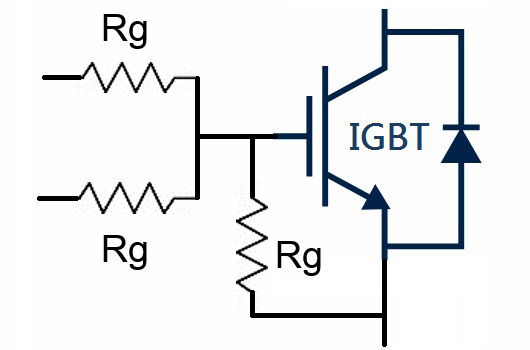Схема резистора ворот IGBT